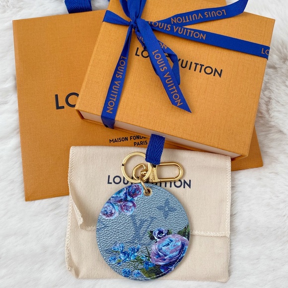 NEW Louis Vuitton Illustre Garden Bag Charm Key Holder Limited Edition, M00877 - Picture 3 of 11